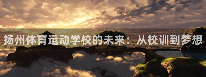 MK体育官方正版app集团:扬州体育运动学校的未来:从校训到